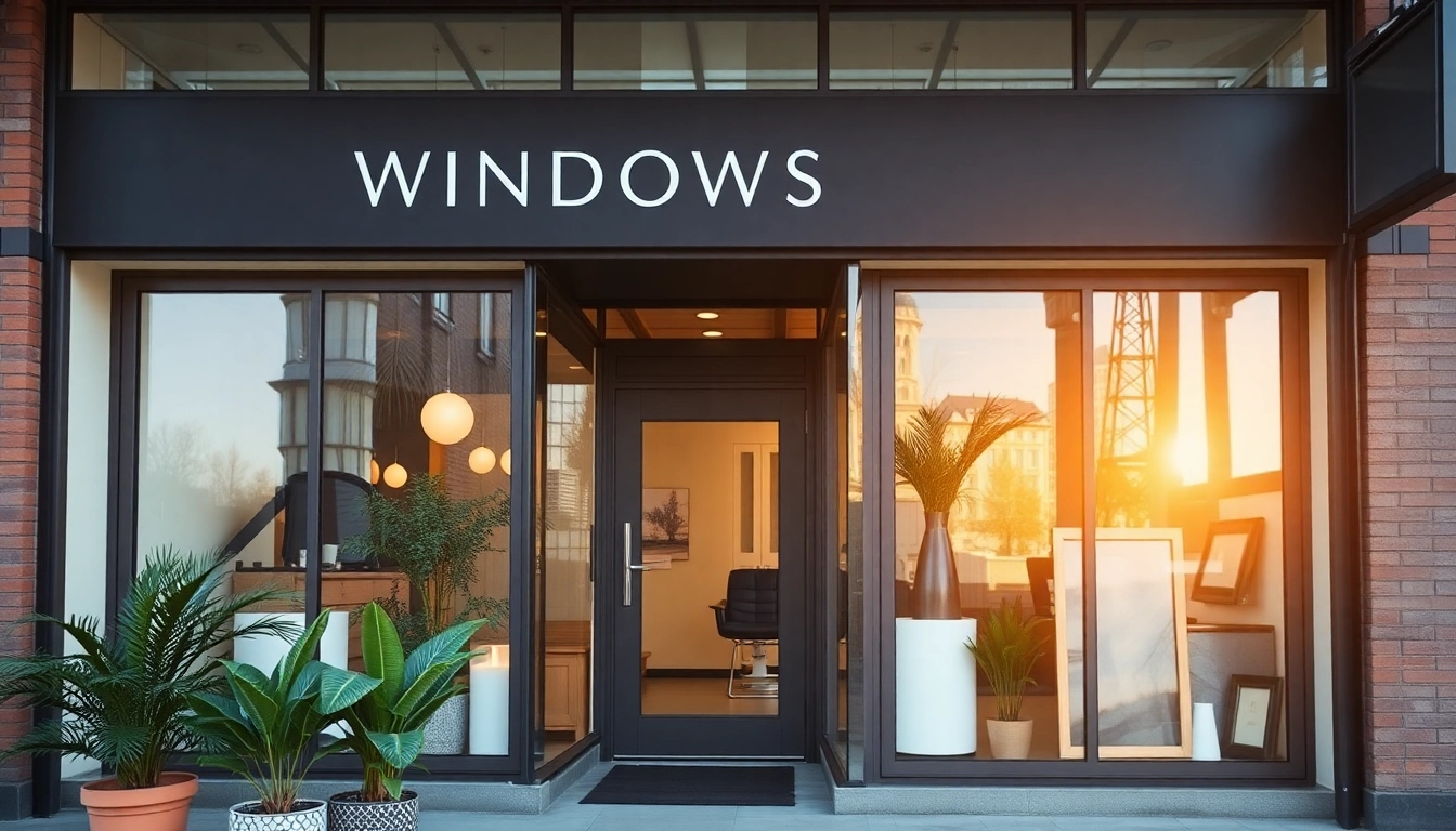 Explore window companies Manchester showcasing diverse window styles in a modern storefront