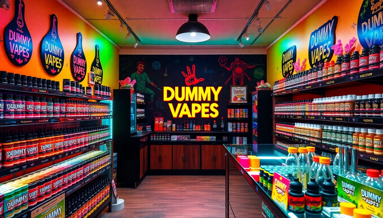 Find dummy vapes near me featuring vibrant flavors and eye-catching designs in a welcoming shop.