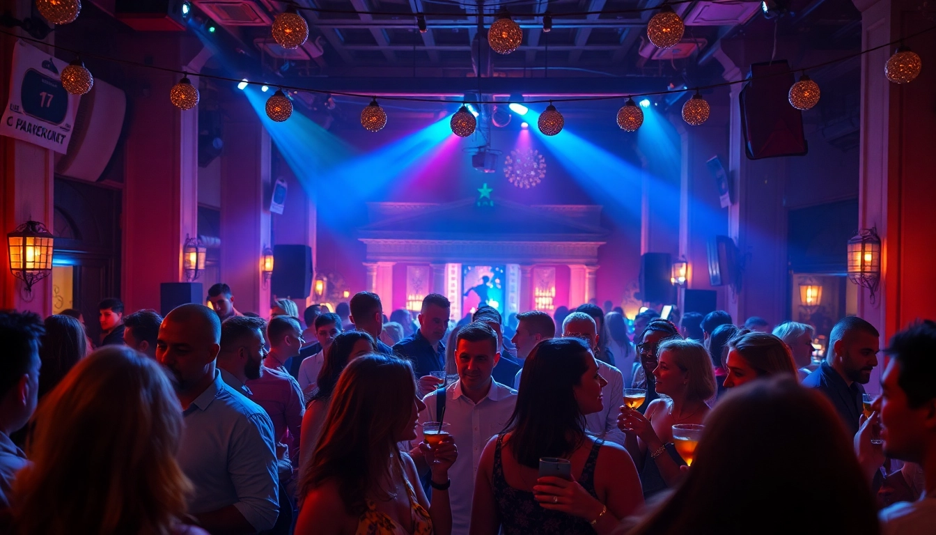 Experience Unique Berlin Events with lively atmosphere at an after-work party showcasing colorful cocktails and diverse crowds.