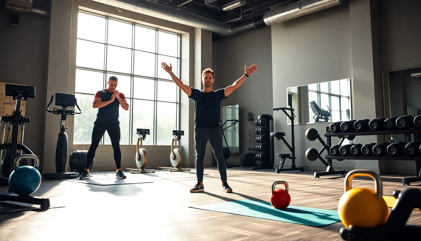 Experience the best gym in Jersey City with a trainer guiding intense workouts.