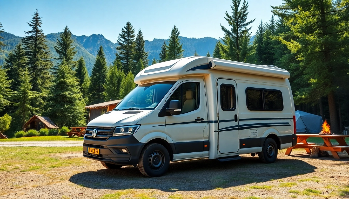 Discover a perfect campervan nestled in nature, inviting adventure and relaxation.