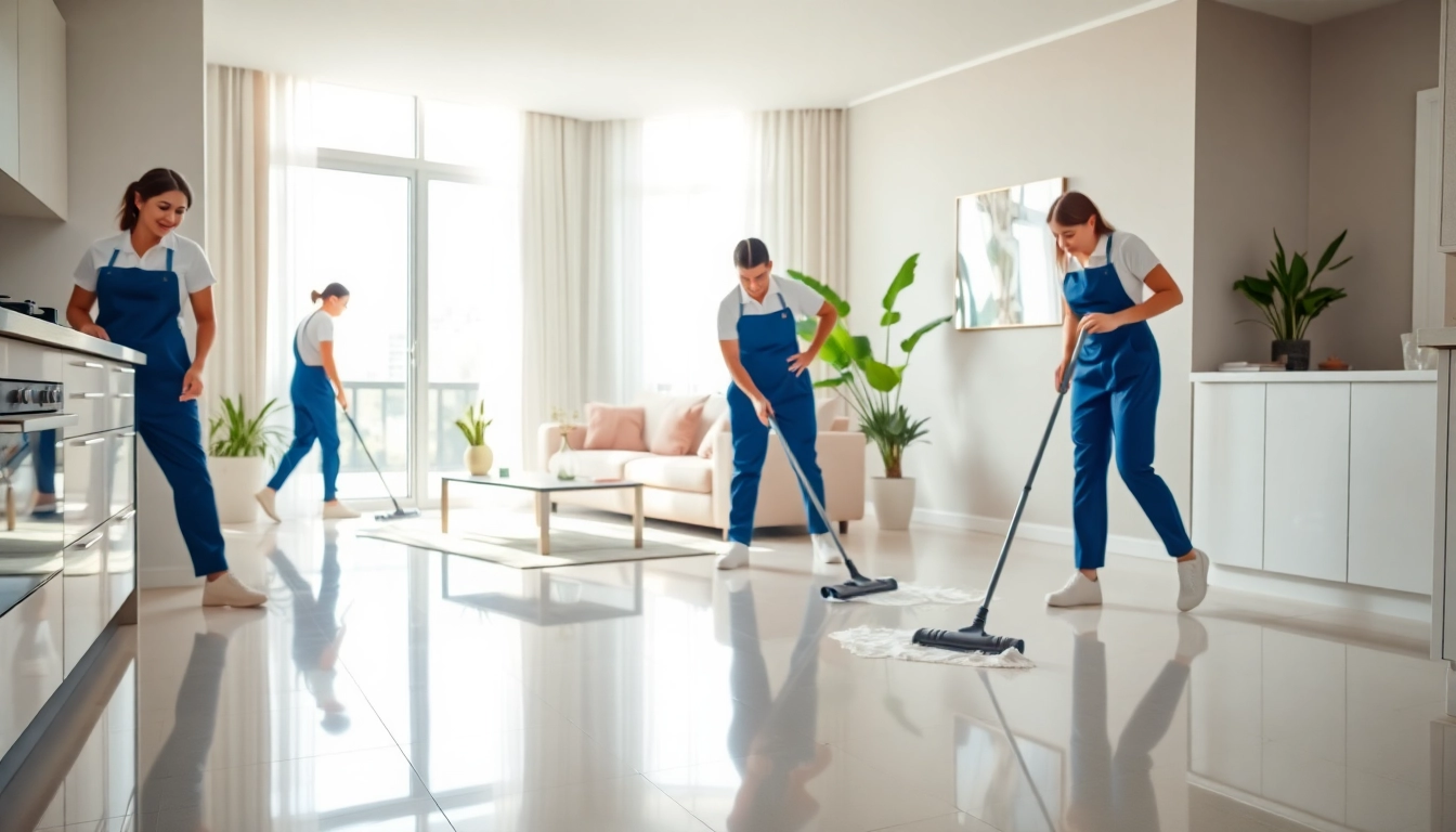 Professional bond cleaning service in a sparkling Brisbane apartment.