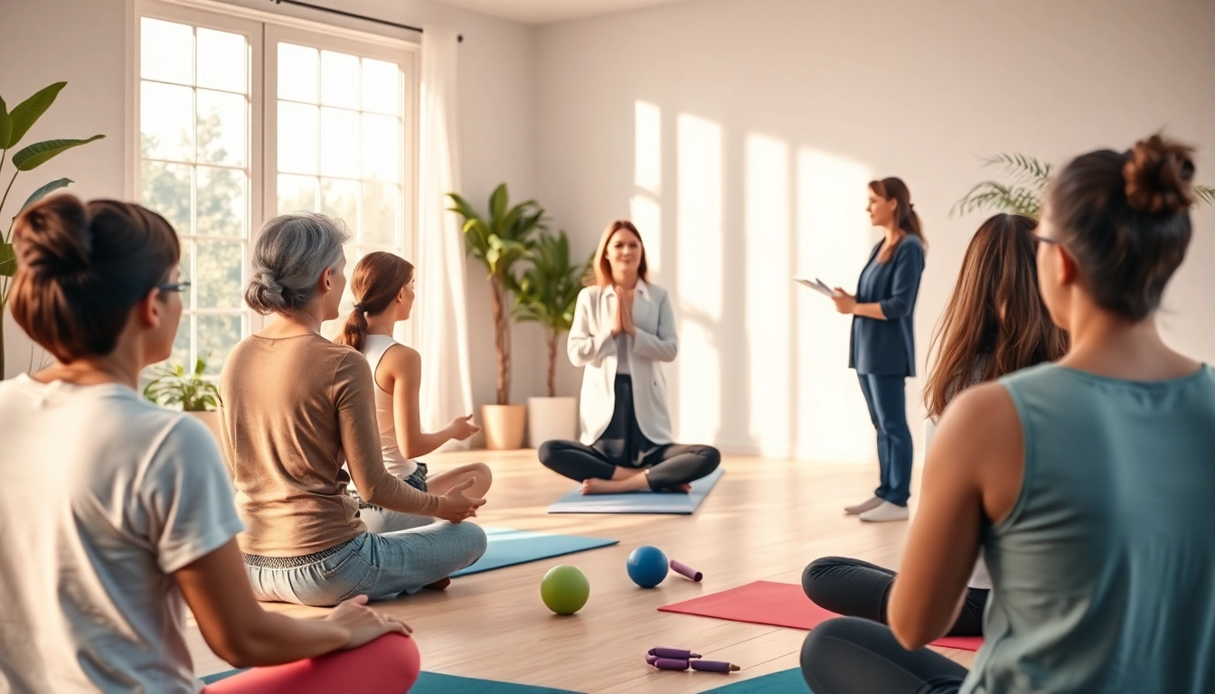 Improve your techniques for dealing with stress with a therapy group breathing exercise session.