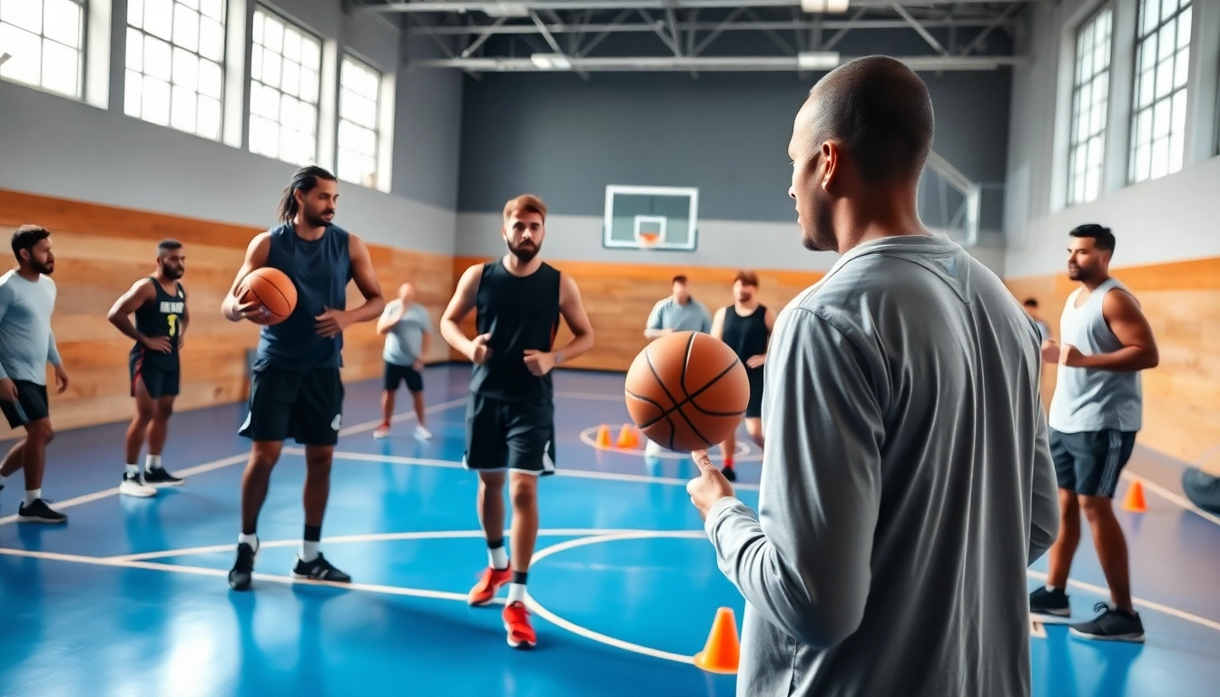 Engaging training scene showcasing the best basketball training programs with diverse athletes in action.