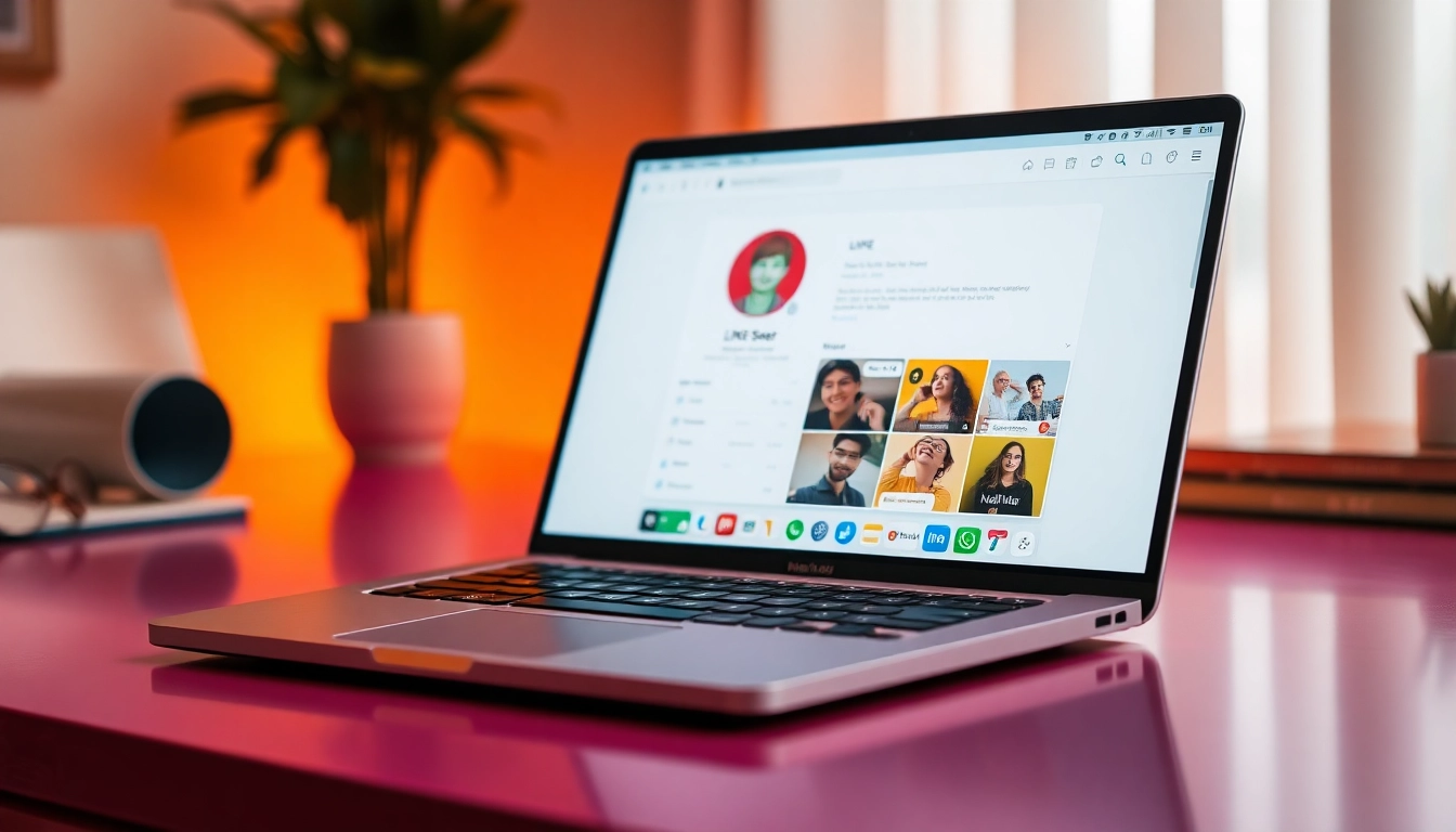 Get LINE电脑版下载 installed on your laptop with a clear overview of its user-friendly interface.