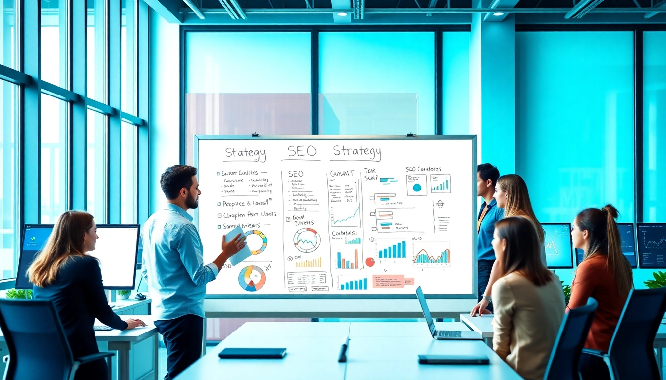 Boost your visibility with effective edmonton seo strategies in a vibrant office setting.