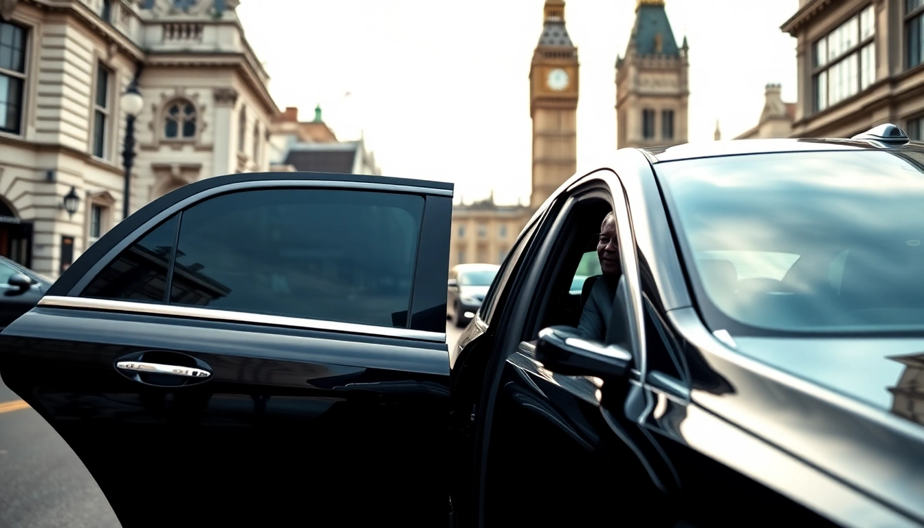 Experience a premium chauffeur service london with luxury vehicles and professional drivers in an elegant setting.