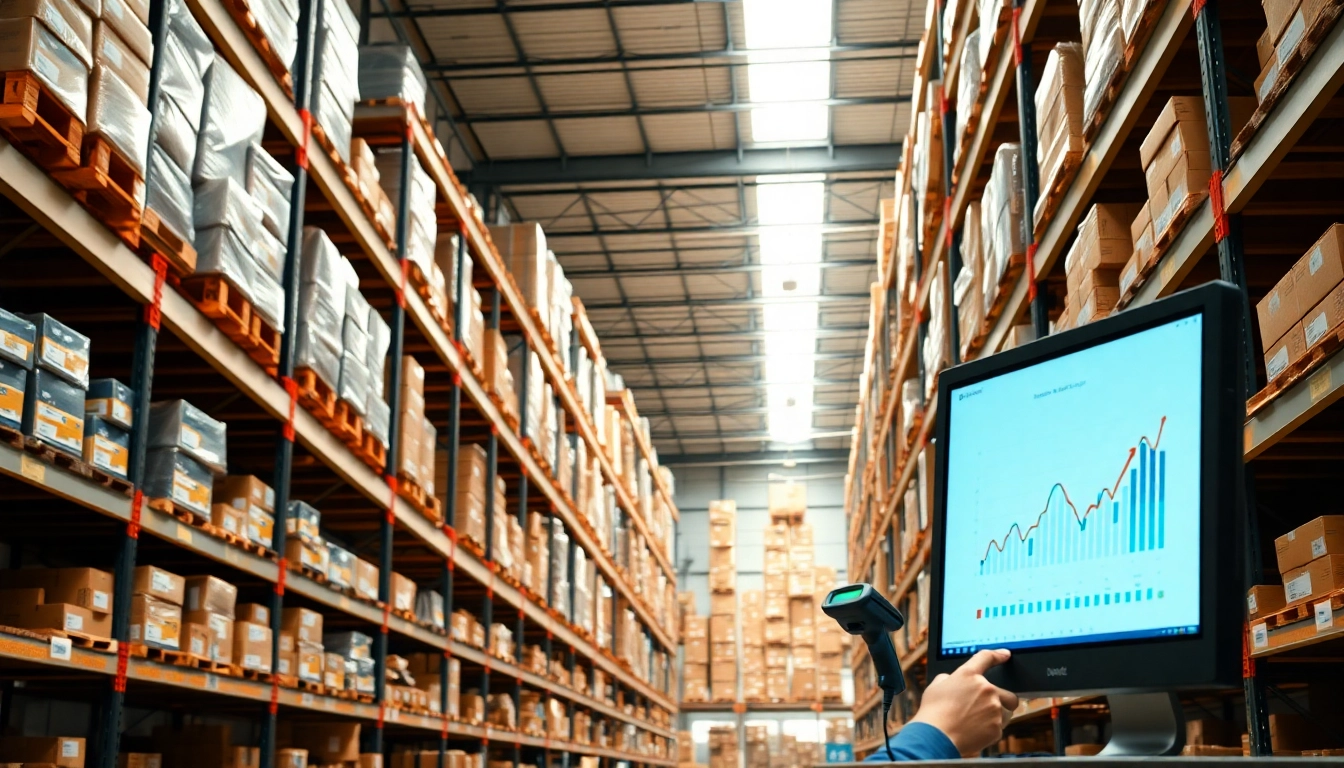 Showcasing amazon fba wholesale products in a well-organized warehouse setting.