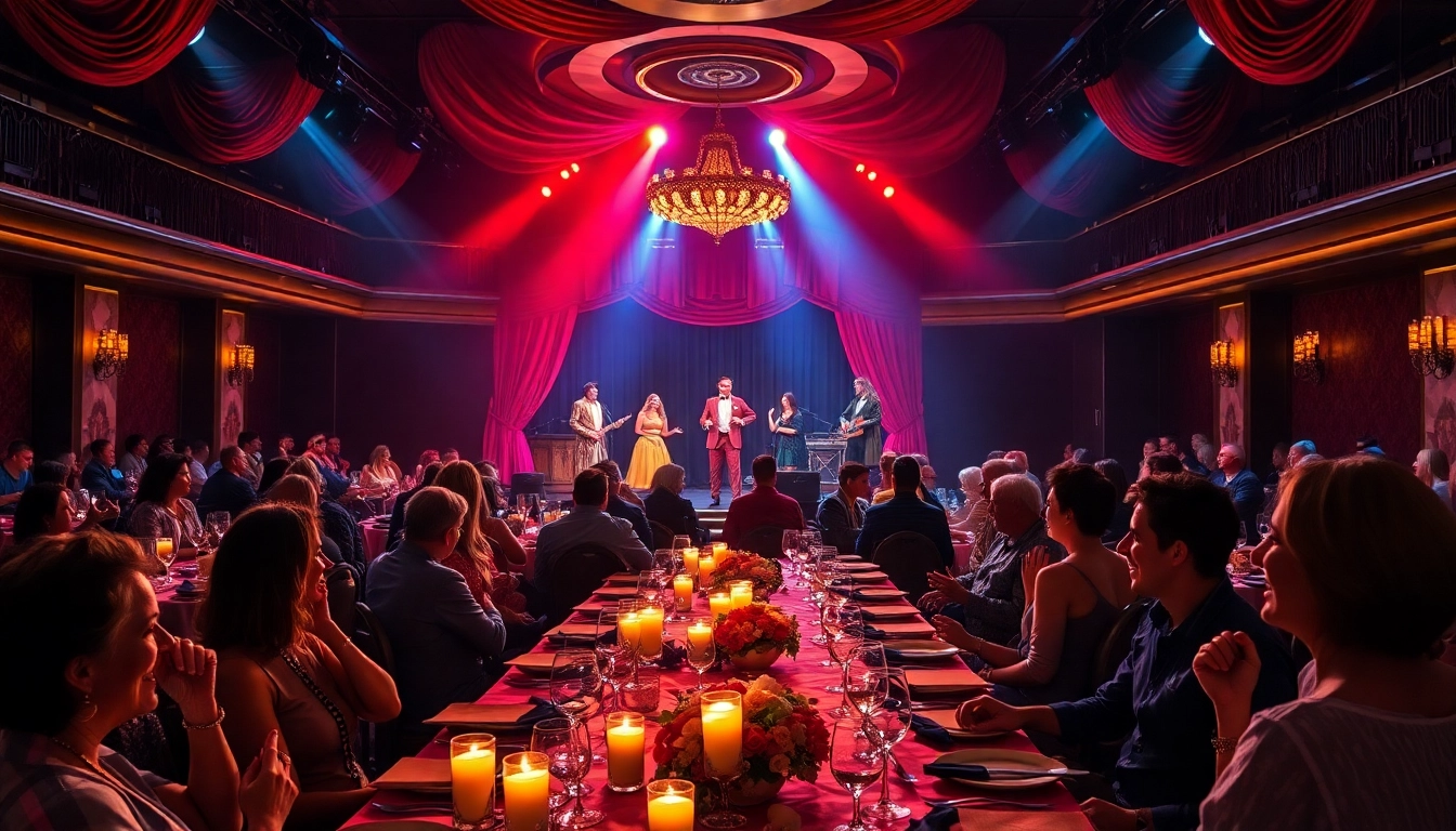 This Las Vegas dinner theater captivates audiences with its lively performances and elegant dining experience.